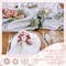 48 Pcs Rhinestone Buttons for Crafts Clothes Faux Pearl Embellishments